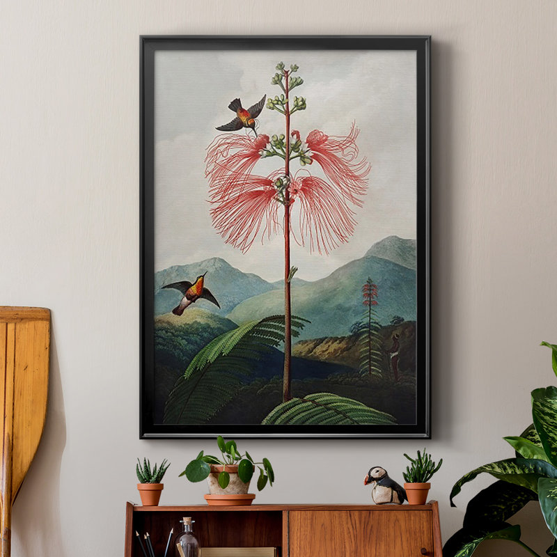 Temple of Flora VIII, reproduction encadrée de qualité supérieure - prête à être accrochée, H 30,5 po x l 22,5 po x P 1 po