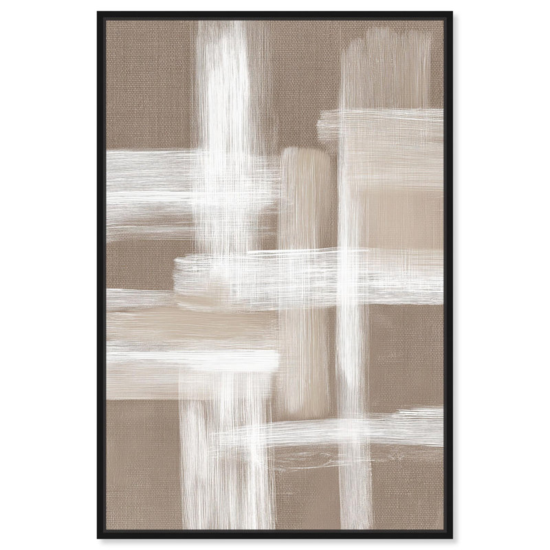 Impression sur toile entrelacée «Forms III» par Art Remedy, Structure noire, H 16 po x l 11 po