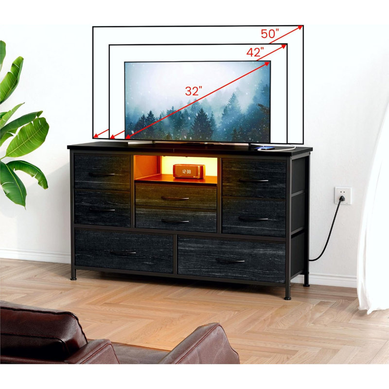 37cm W Chest of Drawers, Black