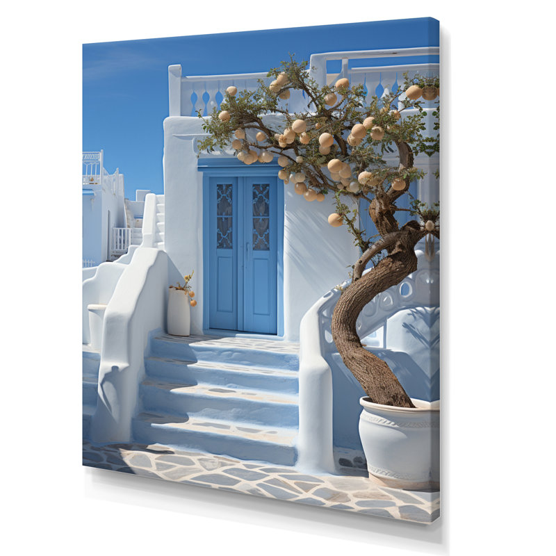 Grèce, Grèce, Cycladic Harmony I - Grèce, art mural, H 20 po x l 12 po x P 1 po