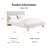 Fully Upholstered Platform Bed with Teddy Fabric-1765386842