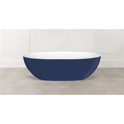 Barcelona 70.25" x 33.625" Freestanding Soaking Bathtub