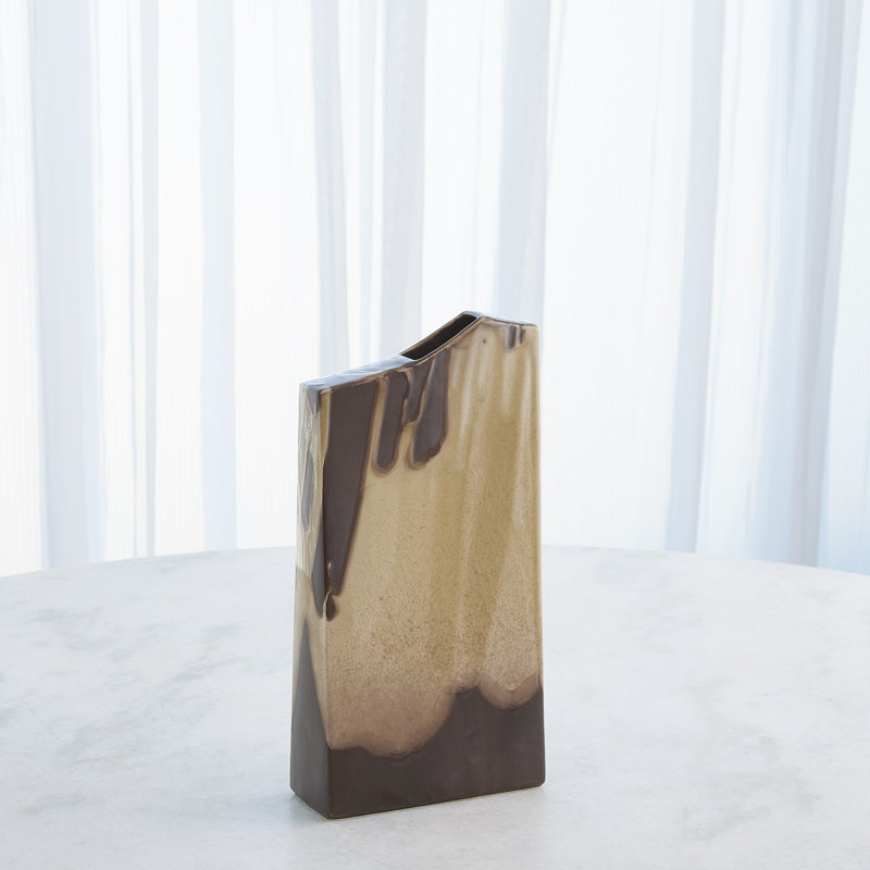 Vase colonne Splash-Umber-Sm
