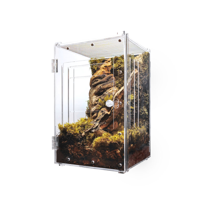Acrylic Reptile Terrarium, 7 Gallon - 16"H x 10"W x 10"D