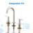 Parma 2-Handle Widespread Bathroom Faucet with Metal Touch Down Drain-35943772