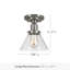 Plafonnier semi-encastré l 7,88 po Vannatta-1841606437