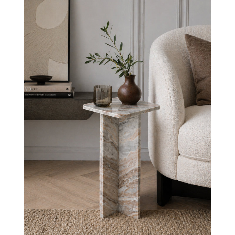Throne Marble Drink Table