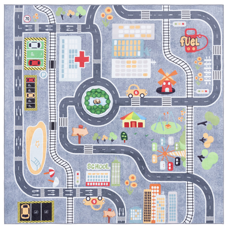 Tapis pour enfant Santa Monica, Carré 6 pi