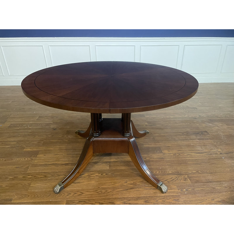 Table de salle à manger extensible à piédestal