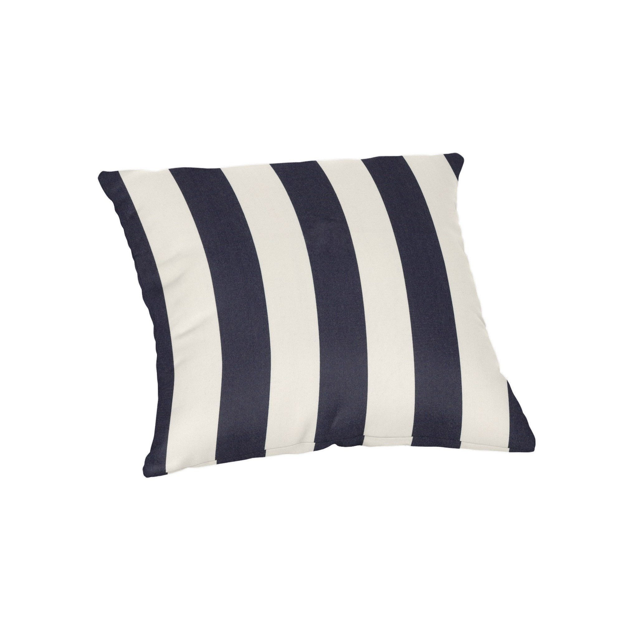  Outdoor Square Pillow Cover & Insert, Maxim Navy Sunbrella®, 15"H x 15"W