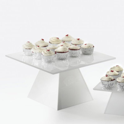 Square White Pedestal Riser