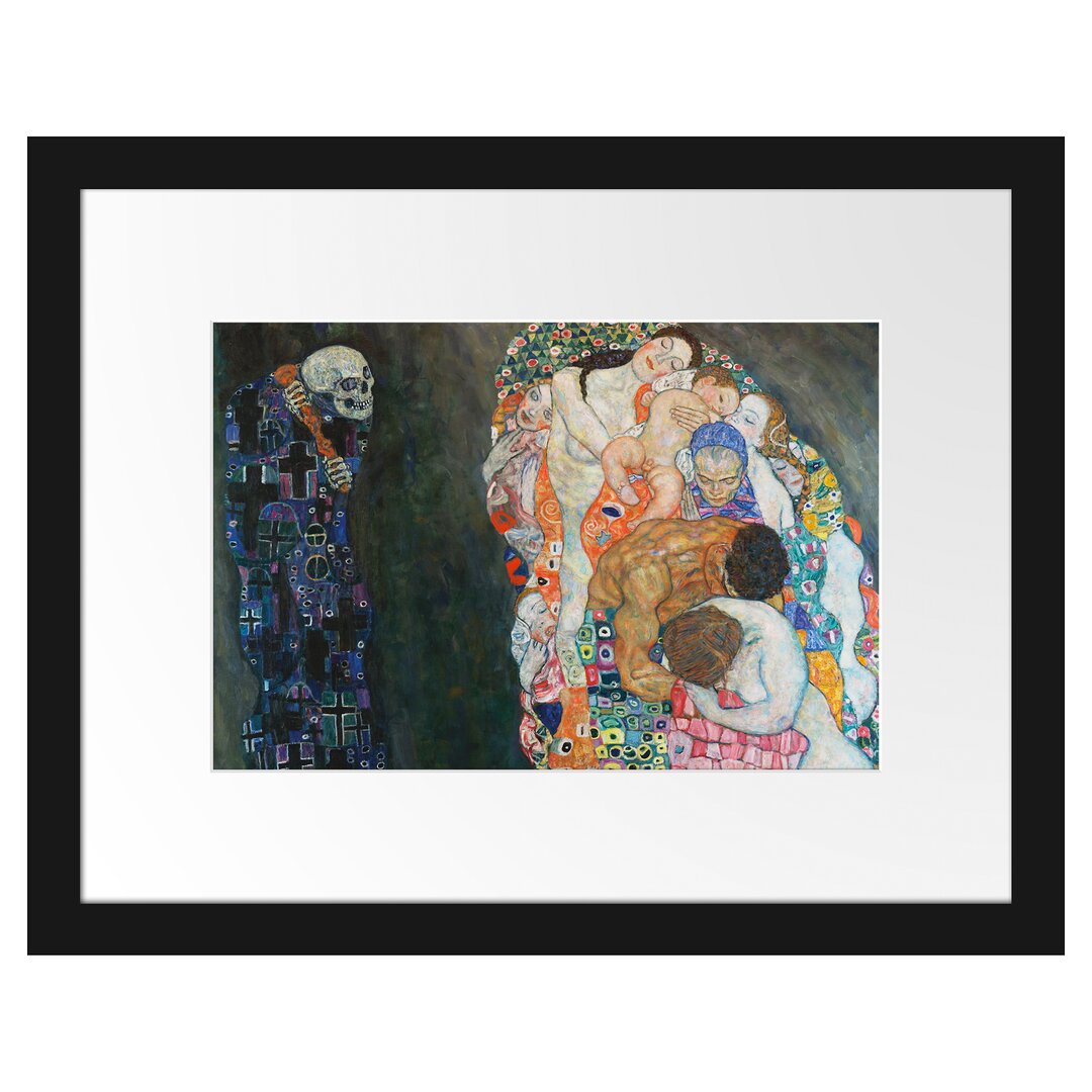 Gerahmter Kunstdruck Death and Life von Gustav Klimt