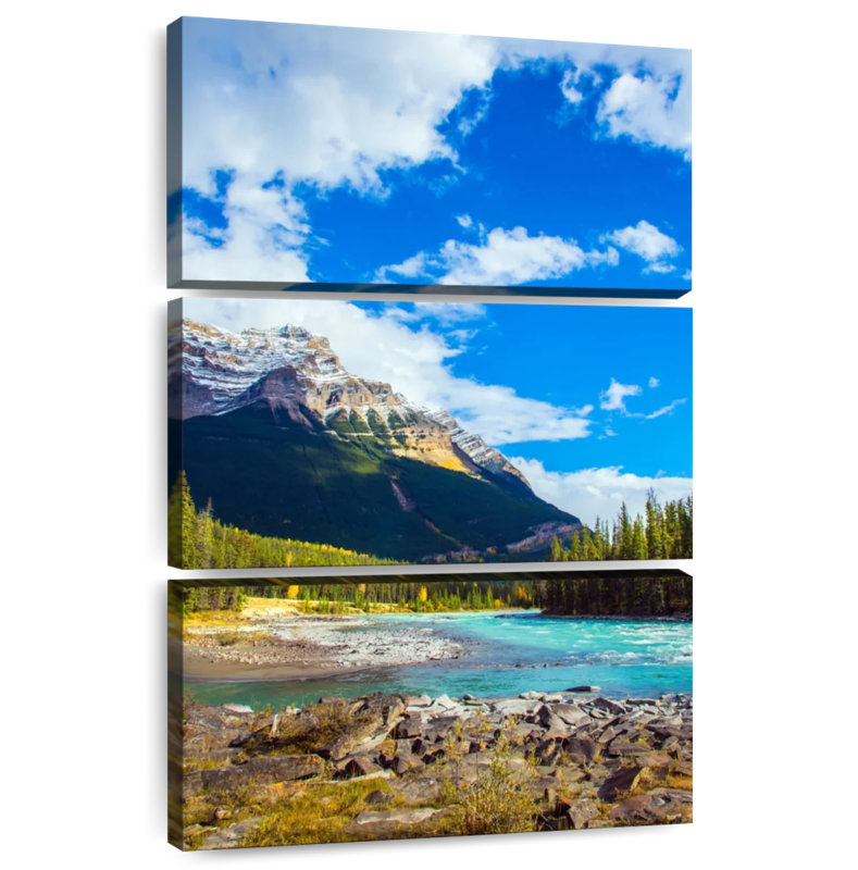 Kerrick Glacier Fed Turquoise River, 38" H x 24" W