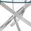 Round Glass Top Metal Base Dining Table-105900686-105900685