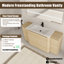 Ensemble de meuble-lavabo simple 64 po avec comptoir en céramique Addisin-1161142653