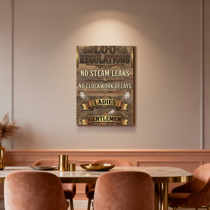 Impression d'art sur toile tendue Steampunk, H 24 po x l 16 po