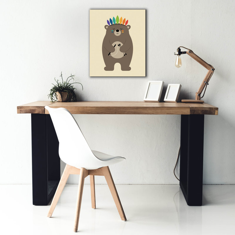 «Be Brave» par Andy Westface, H 24 po x l 20 po x P 0,75 po
