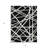 HomeRoots 3' X 5' Black Geometric Washable Indoor Outdoor Area Rug