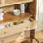 Holzhauer Modern Arched Glass Bookcase With Cabinet-2103385611