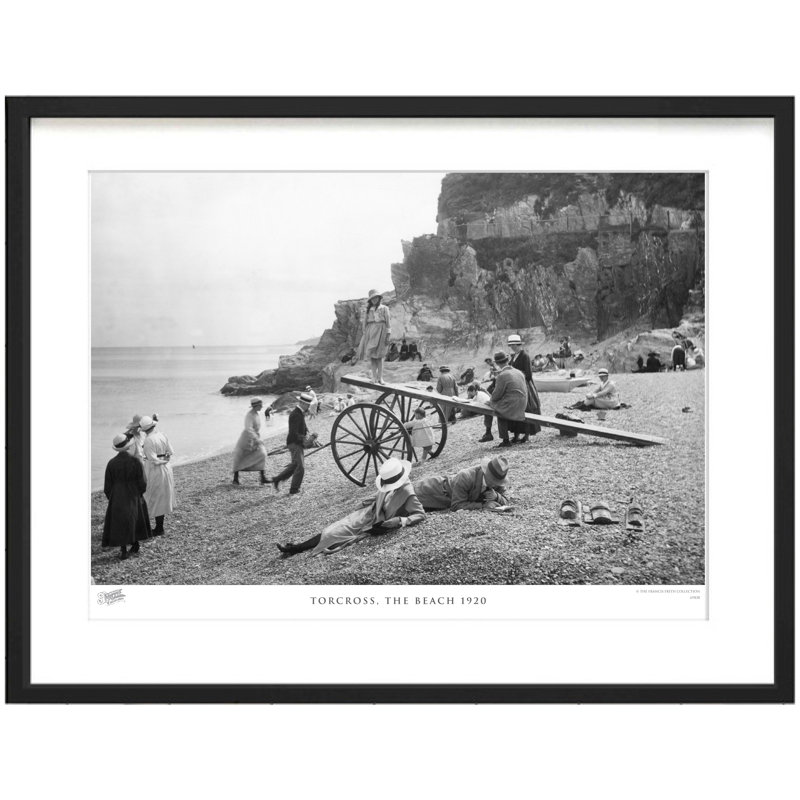 Torcross, The Beach 1920 by Francis Frith - Single Picture Frame Print, 45cm H x 60cm W x 2.3cm D