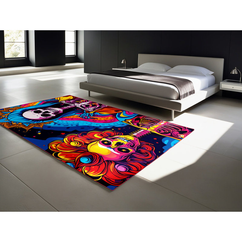 Starlight Splash Rug, Round 8'