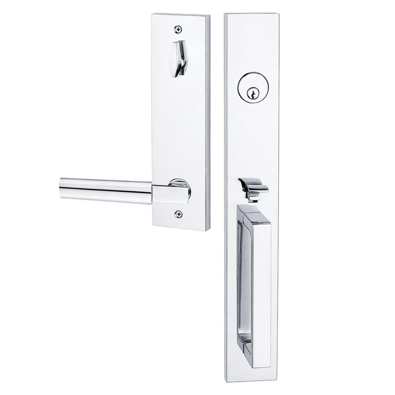 Bravura 973-845 Active Montgomery Handleset with Sumpter Lever in Bright Chrome - R, Right, Bright Chrome
