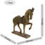 Jayden HORSE 39cm Carved Wood Effect