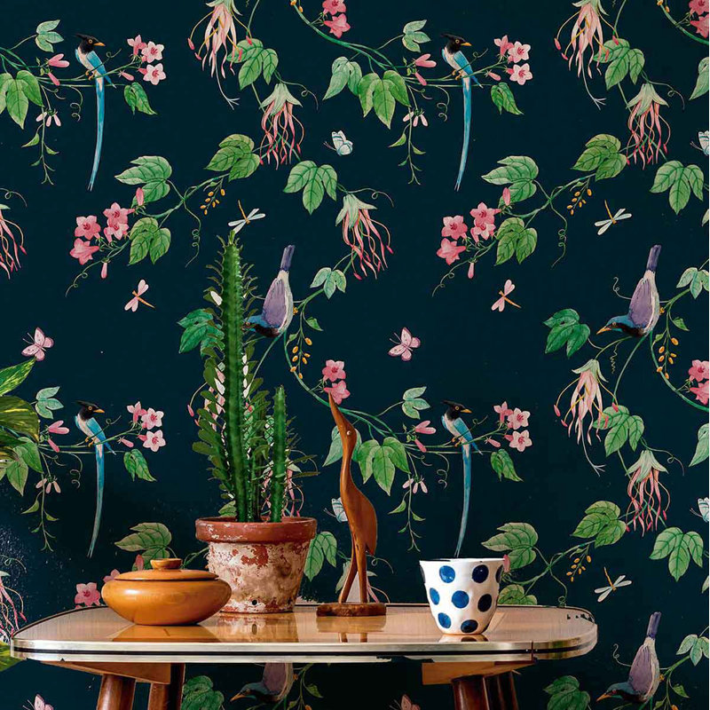 Peel & Stick Floral Tile, 126" L x 24" W