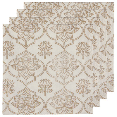 Carmi Cotton Geometric Square Napkin