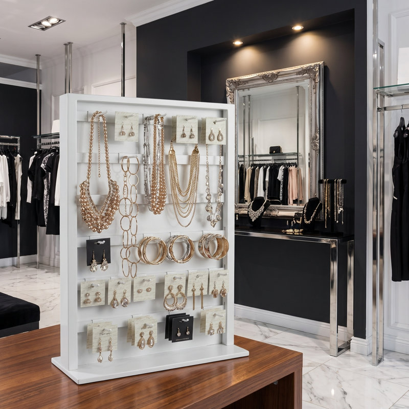 Jewelry Stand Display with Hooks