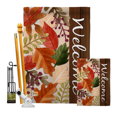 Double Sided 40'' H x 28'' W Polyester Flag Set