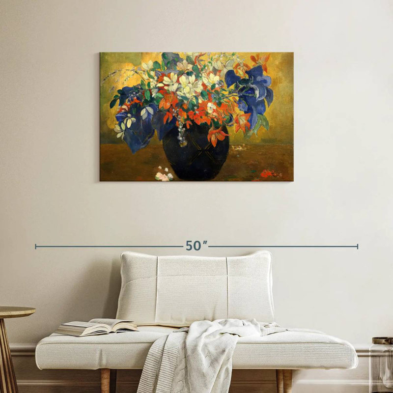 Harnek un vase de fleurs 1896, H 24 po x l 36 po