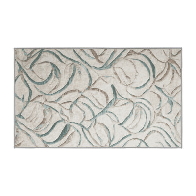 Tapis gris lavable à la machine