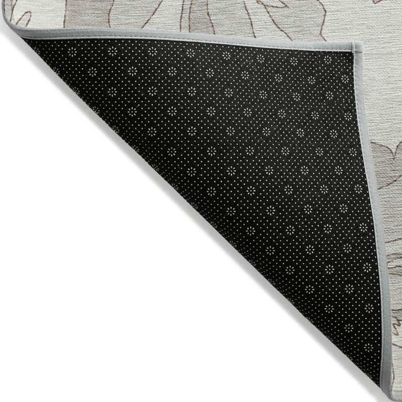 Tapis taupe 5 pi x 8 pi