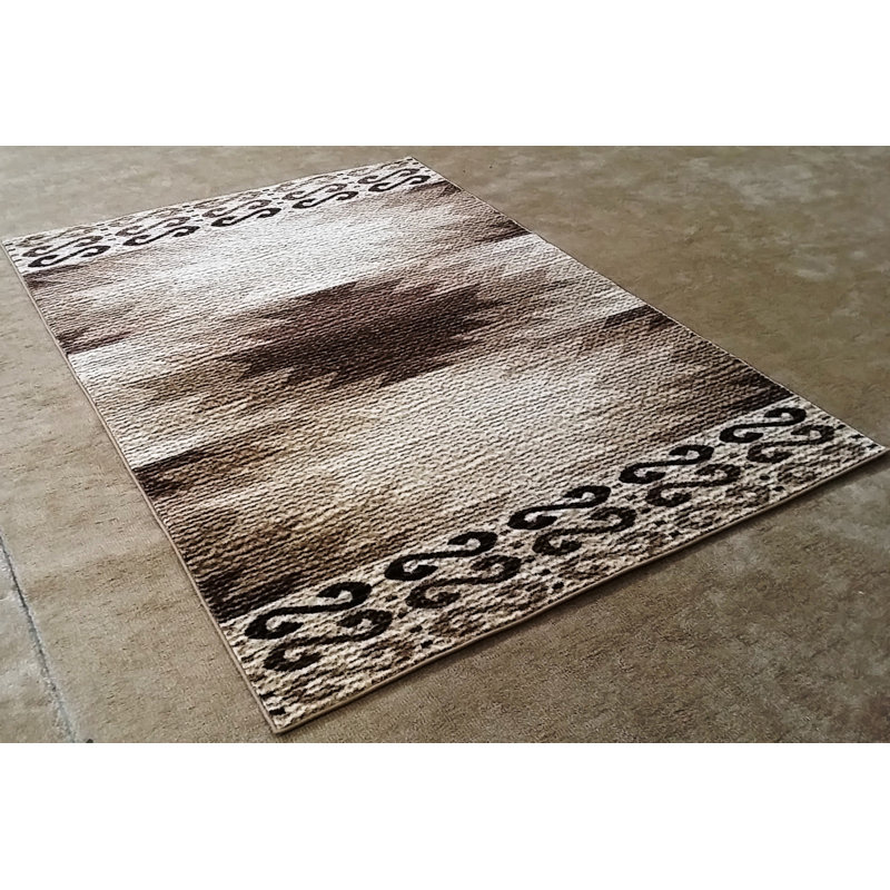 Tapis brun La Junta, 10 pi x 13 pi