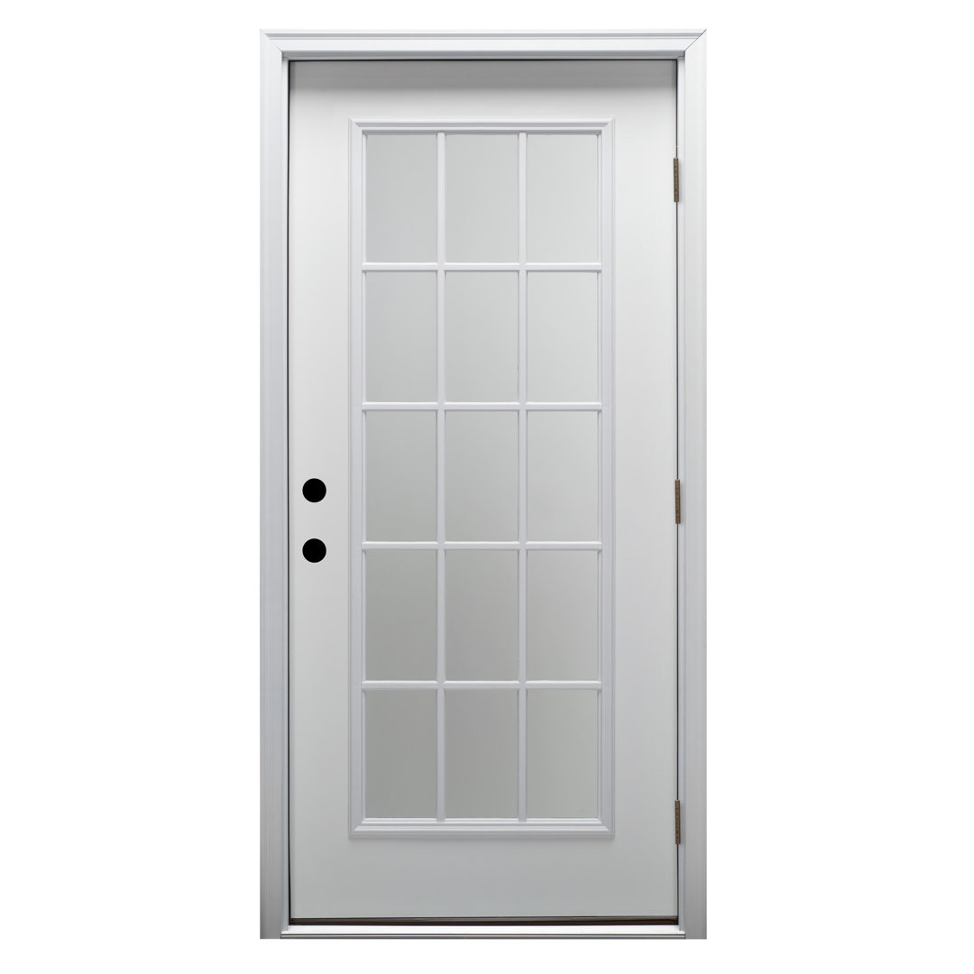 Clear Glass 80'' Fiberglass Front Entry Doors MMI DOOR Door 