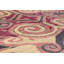 Tapis de bois one-of-kind à la main-noué la 2010 shalimar mauve 8 pi x 9 pi laine de 9 po Céline