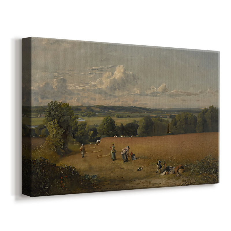 A Wheatfield-John Constable-Gallery, toile tendue-1816, 12x18
