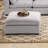 Quatesha 35" Wide Down Fill Fabric Upholstered Square Standard Ottoman-128837385