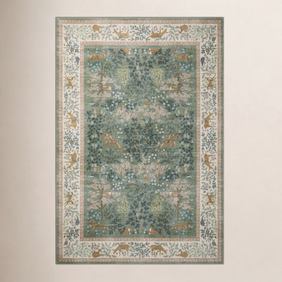 Canopy Sage / Blush Area Rug
