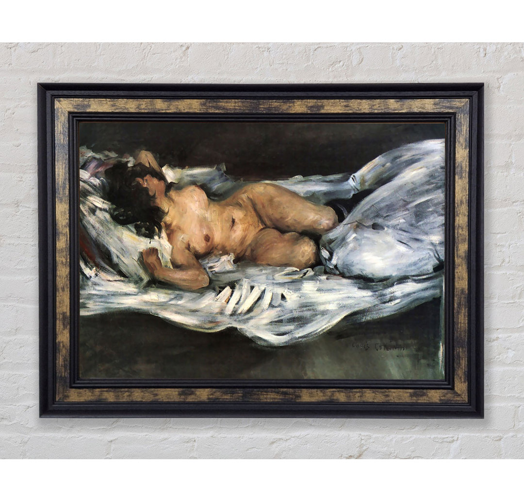 Gerahmtes Leinwandbild Nude von Lovis Corinth