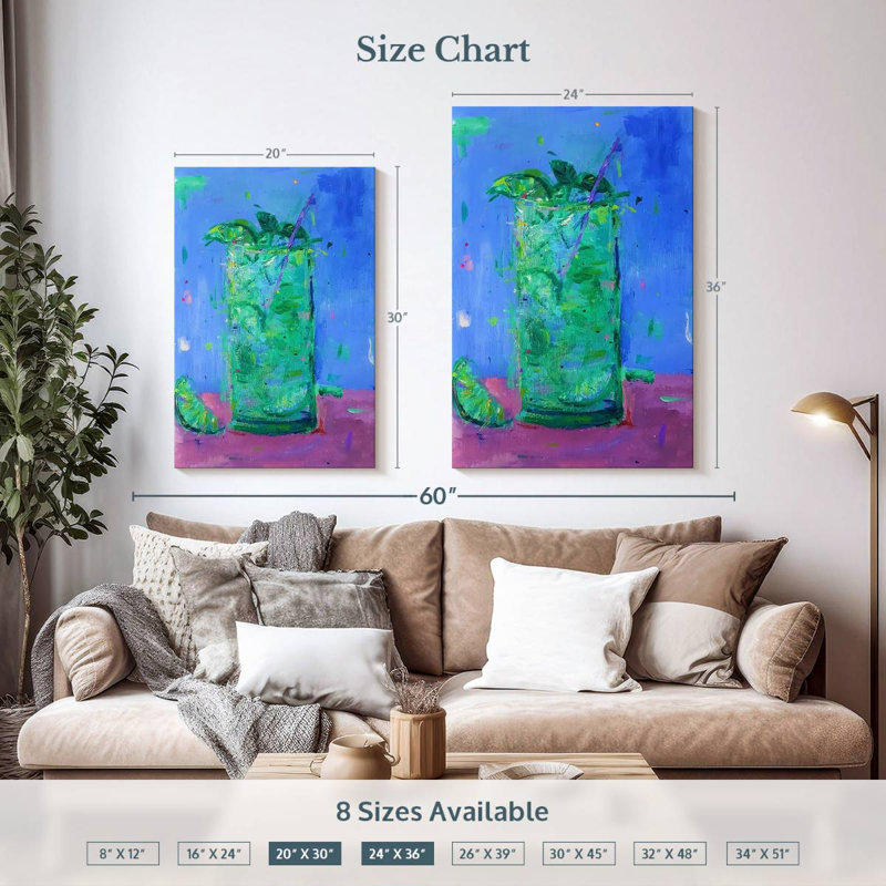 Yarlin Mojito 2020, 36" H x 24" W