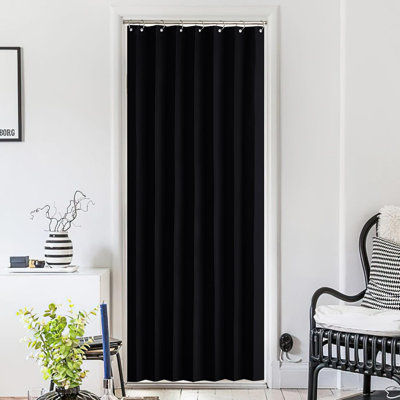 Rideau occultant occultant pour la chambre à coucher, rideau pour porte coulissante de patio et rideau isolant pour la vie privée, 1 panneau