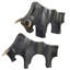Ensemble de sculptures en bronze Mitleff