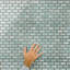 Carreau de mosaïque en porcelaine pour plancher et mur 11-3 / 4 "x 12" Hudson Subway Mint Green-117985006