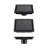 FINE FIXTURES Stainless Steel 6 inch Square Shower Drain with Hair Trap and Tile Insert & Grate 2-in-1 Design-126533249