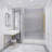 Madam Series 60 In. By 76 In. Frameless Sliding Shower Door In With Clear Tempered Glass And Tsunami Guard-106264278