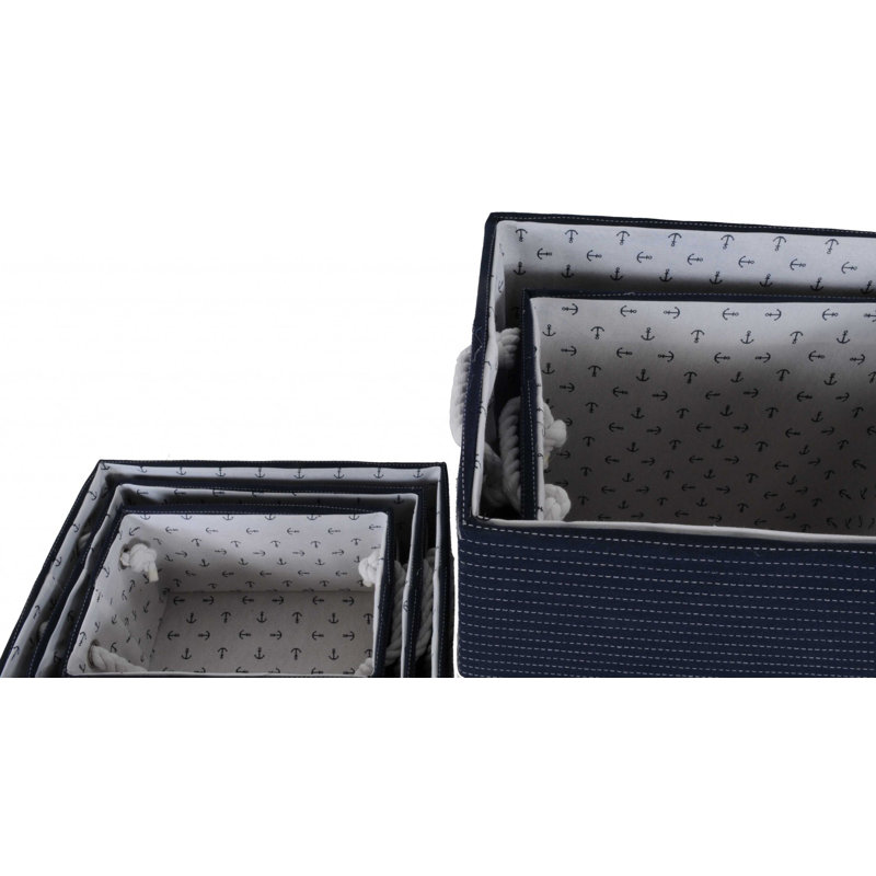 Ensemble de boîtes de tissu 5 pièces