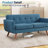 Jadier 66" Upholstered Loveseat Square Sofa-1229713459-1230110787