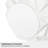  Carneal 6" White Geometric Ball Ceramic Table Vase-2007260890